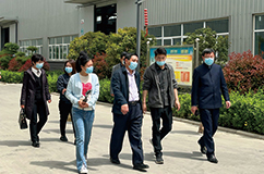 市区领导走访百特 